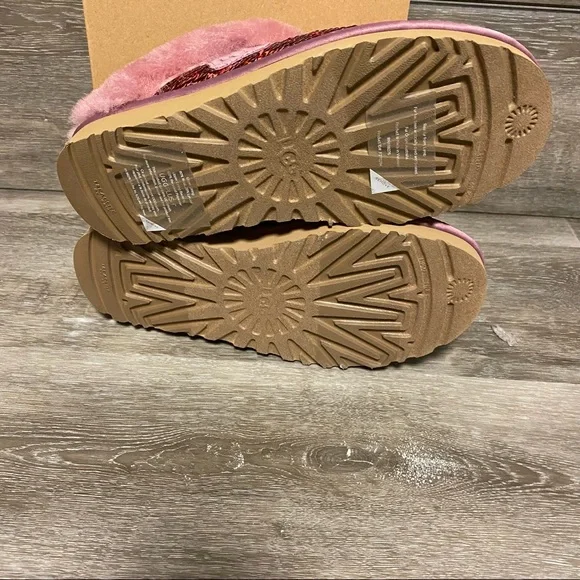 UGG | Cluggette Sequins PINK Slippers New In Box GIFT - Picture 8 of 14
